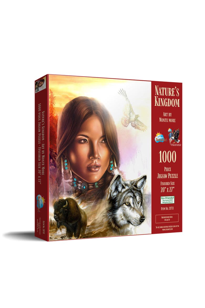 Nature's Kingdom 1000 piece Jigsaw Puzzle for Adults, Main, color, Multicolor