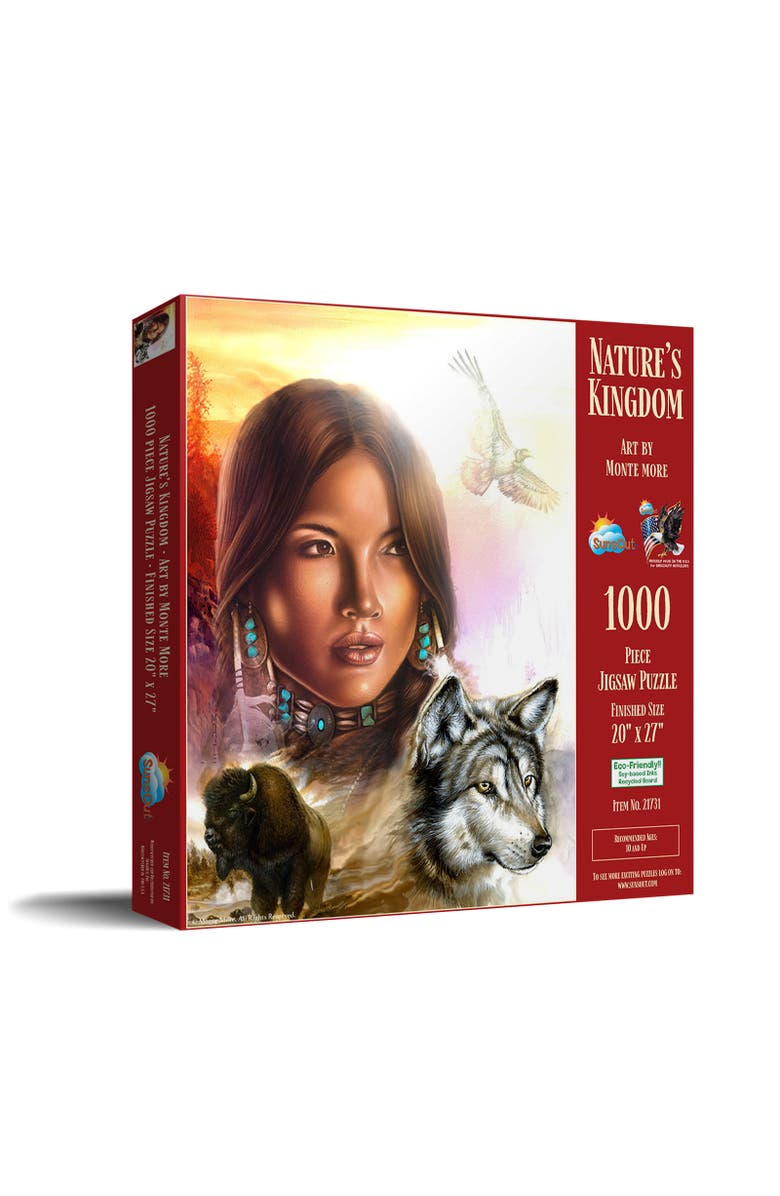 Sunsout Nature's Kingdom 1000 piece Jigsaw Puzzle for Adults, Main, color, Multicolor