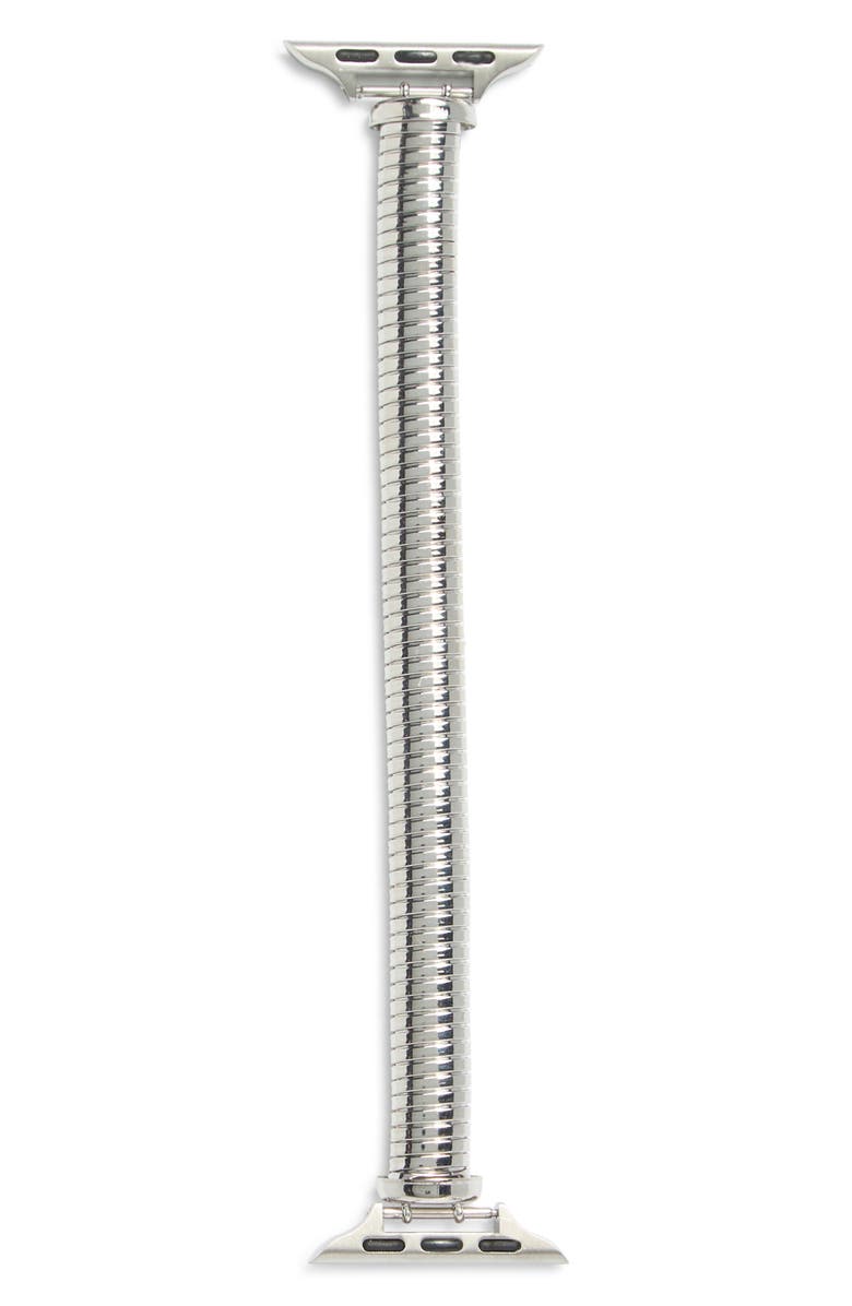 NORDSTROM RACK Omega Apple Watch<sup>®</sup> Watchband, Alternate, color, Silver