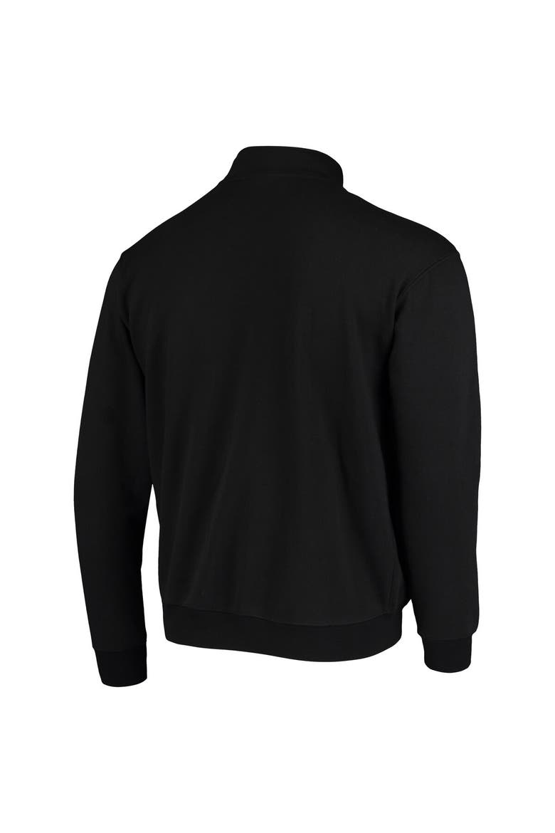 Men's Colosseum Black NDSU Bison Tortugas Logo Quarter-Zip Jacket, Alternate, color, Black