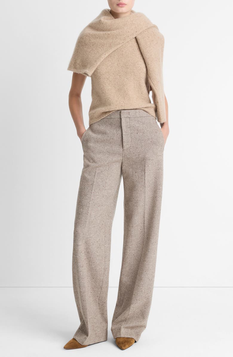 Vince Donegal Wide Leg Pants, Alternate, color, Oat Stone