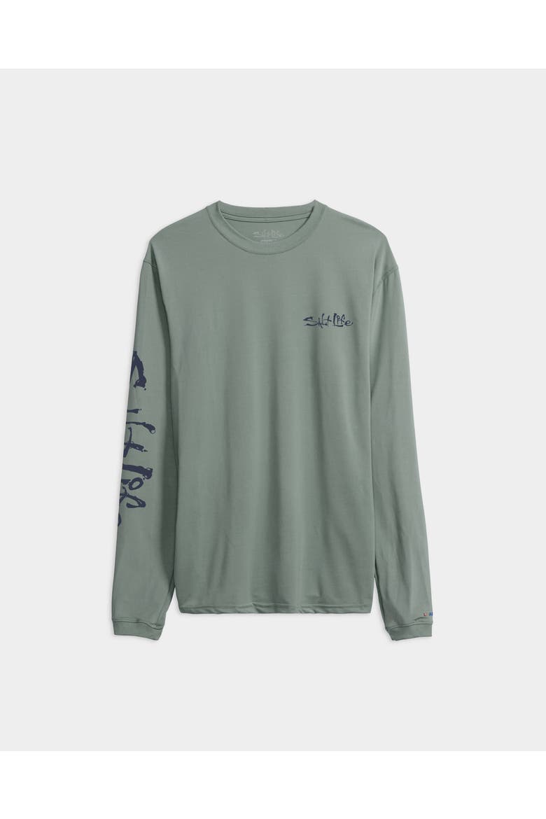 Therapy Long Sleeve SLX Performance Tee, Main, color, Sagebrush Heather