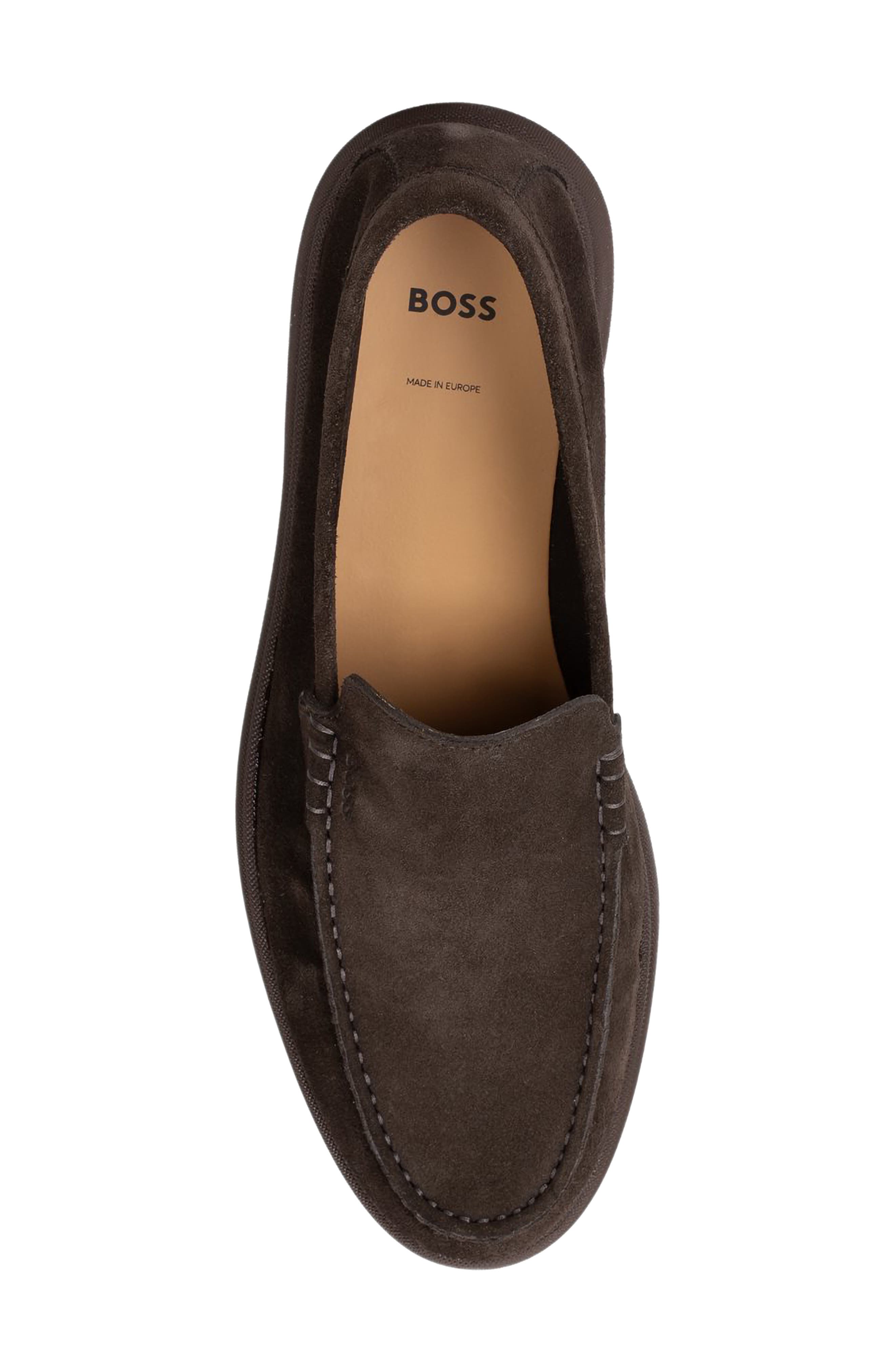 Sienne Moc Toe Loafer, Alternate, color, DARK BROWN