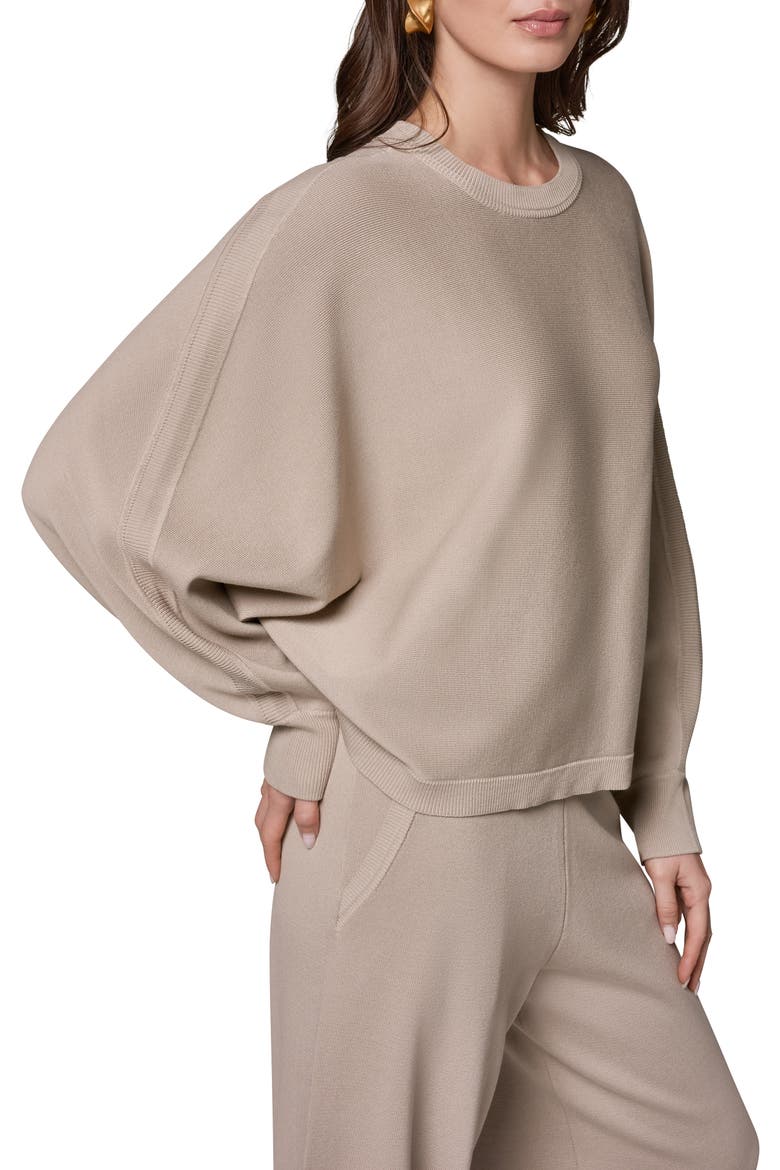 Dolman Sleeve Milano Knit Sweater, Alternate, color, SANDSTONE