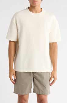 DENIM AND FLOWER Textured Crewneck T-Shirt