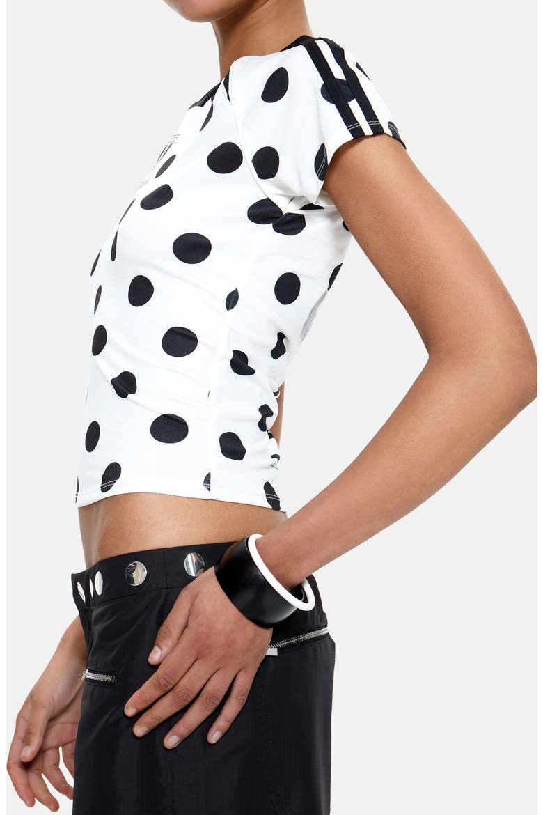 No.13 Polka Dot Football Top, Alternate, color, WHITE