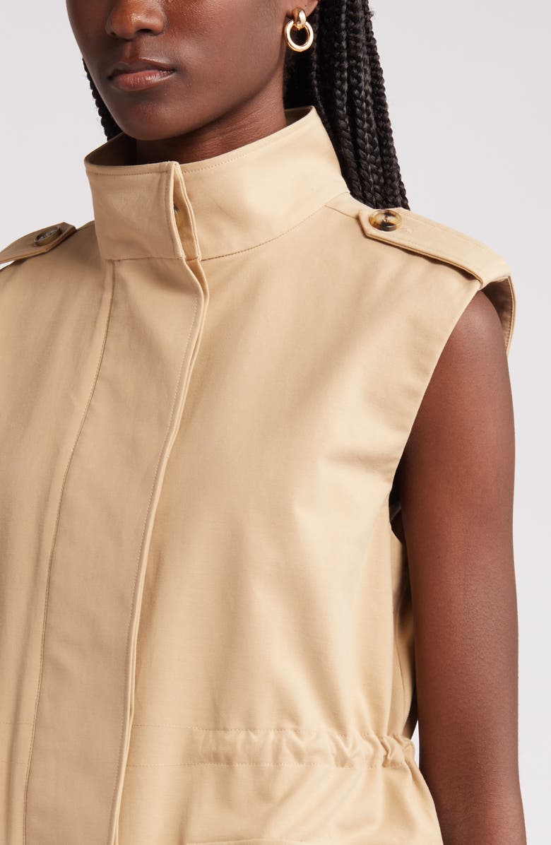 Nordstrom Cotton Utility Vest, Alternate, color, Tan Travertine