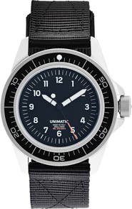 UNIMATIC Modello Quattro Quartz NATO Strap Watch, 41mm
