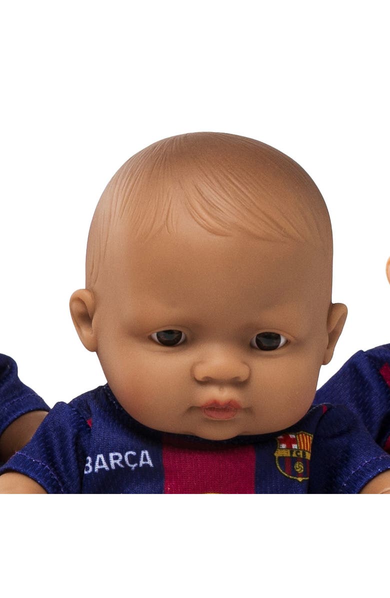 Miniland 8 1/4 inch Baby Boy Doll with Barcelona Soccer Jersey, Alternate, color, Medium Skin