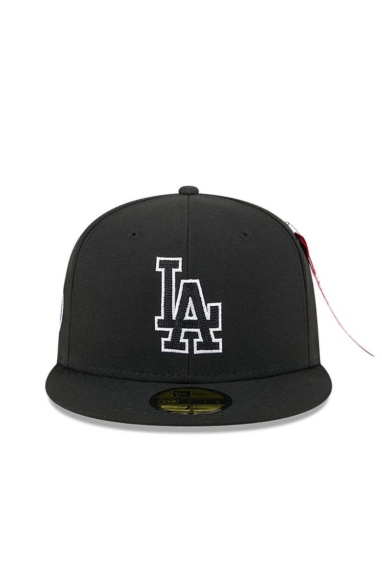 New Era x Alpha Industries Men's New Era x Alpha Industries Black Los Angeles Dodgers 59FIFTY Fitted Hat, Alternate, color, Black