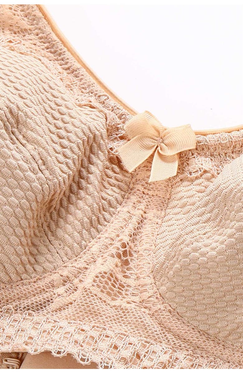 Amoena Leslie Wire-Free Bra, Alternate, color, Sand