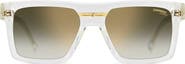 Carrera Eyewear Victory 55mm Gradient Rectangular Sunglasses