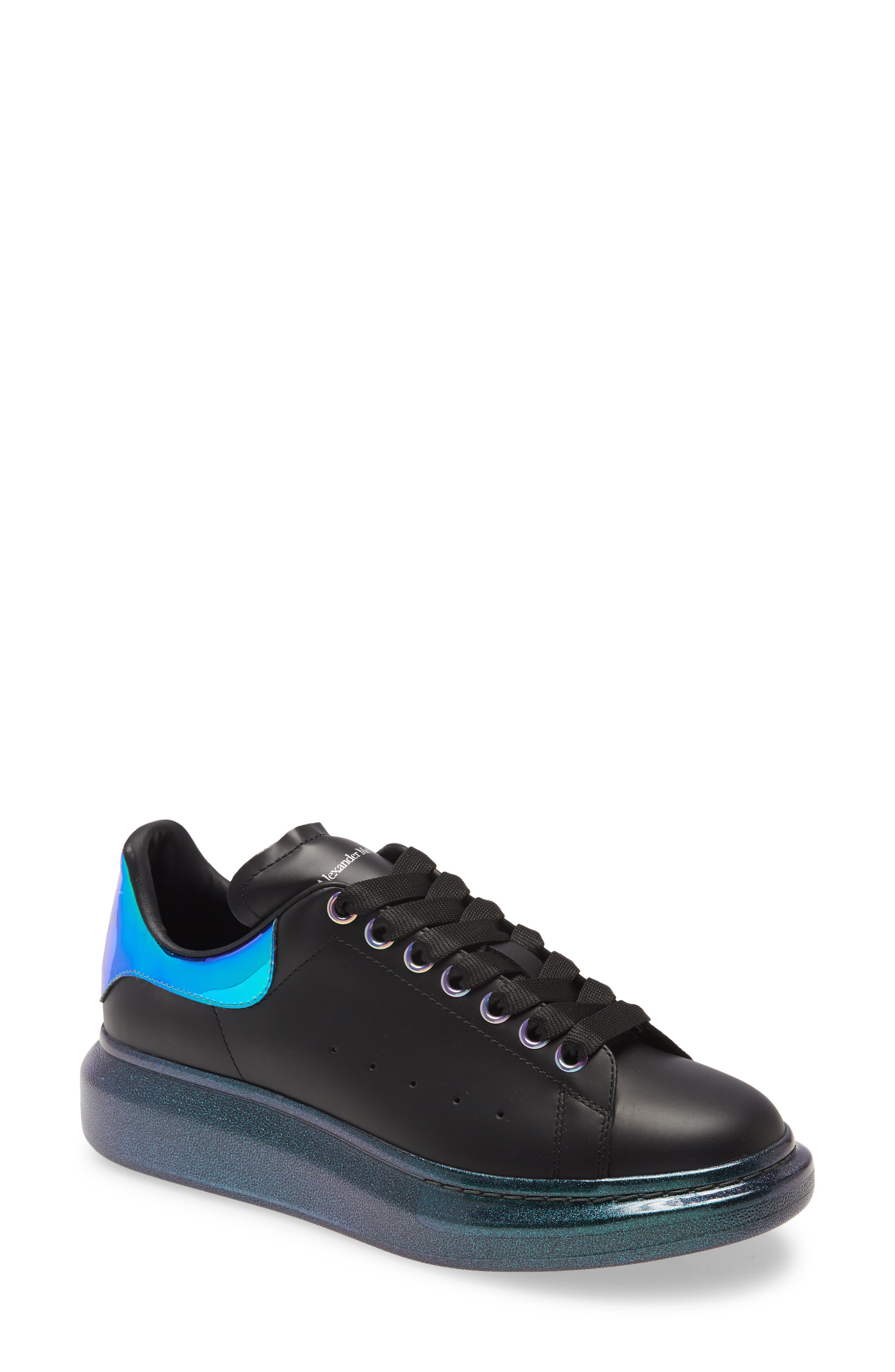 McQueen Alexander McQueen Oversize Iridescent Sneaker, Main, color, 