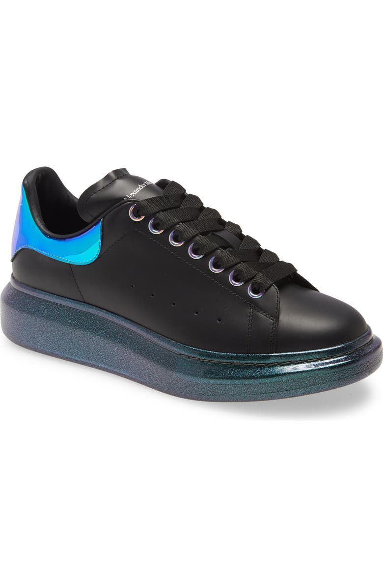 McQueen Alexander McQueen Oversize Iridescent Sneaker, Main, color,