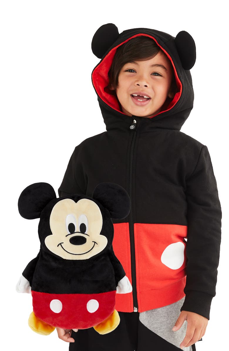 Cubcoats Mickey Mouse<sup>®</sup> 2-in-1 Stuffed Animal Hoodie, Main, color,