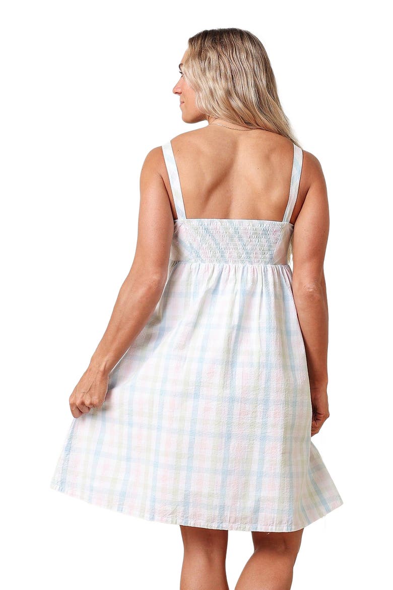 Women's Organic Seersucker Sundress, Alternate, color, Easter Check