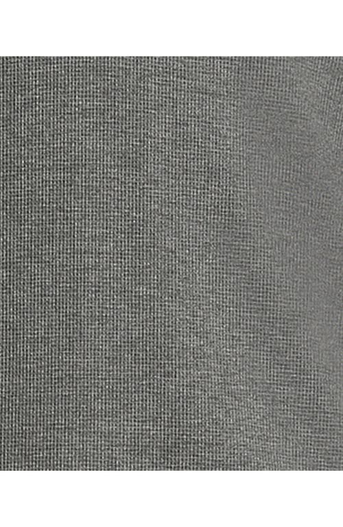 Lands' End Long Sleeve Thermal Waffle Henley In Gray