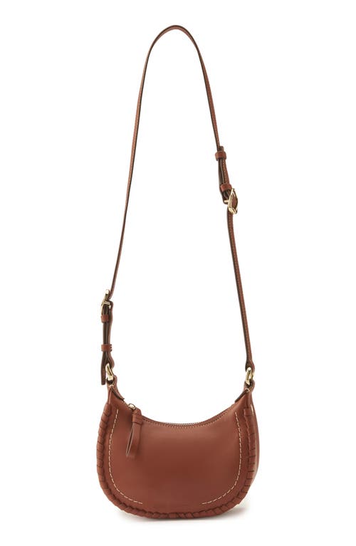 Helen Kaminski Vivie Mini Leather Hobo Bag In Brown