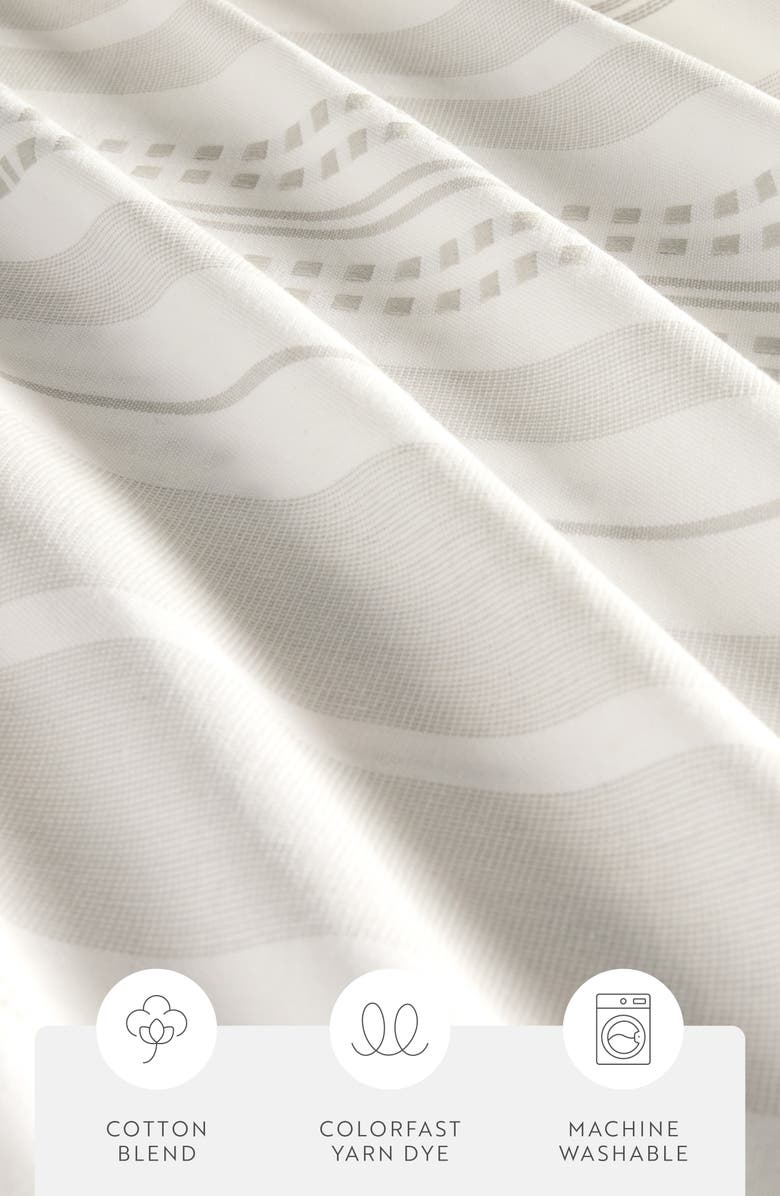 HOMESPUN Mixed Stripe Shower Curtain, Alternate, color, 