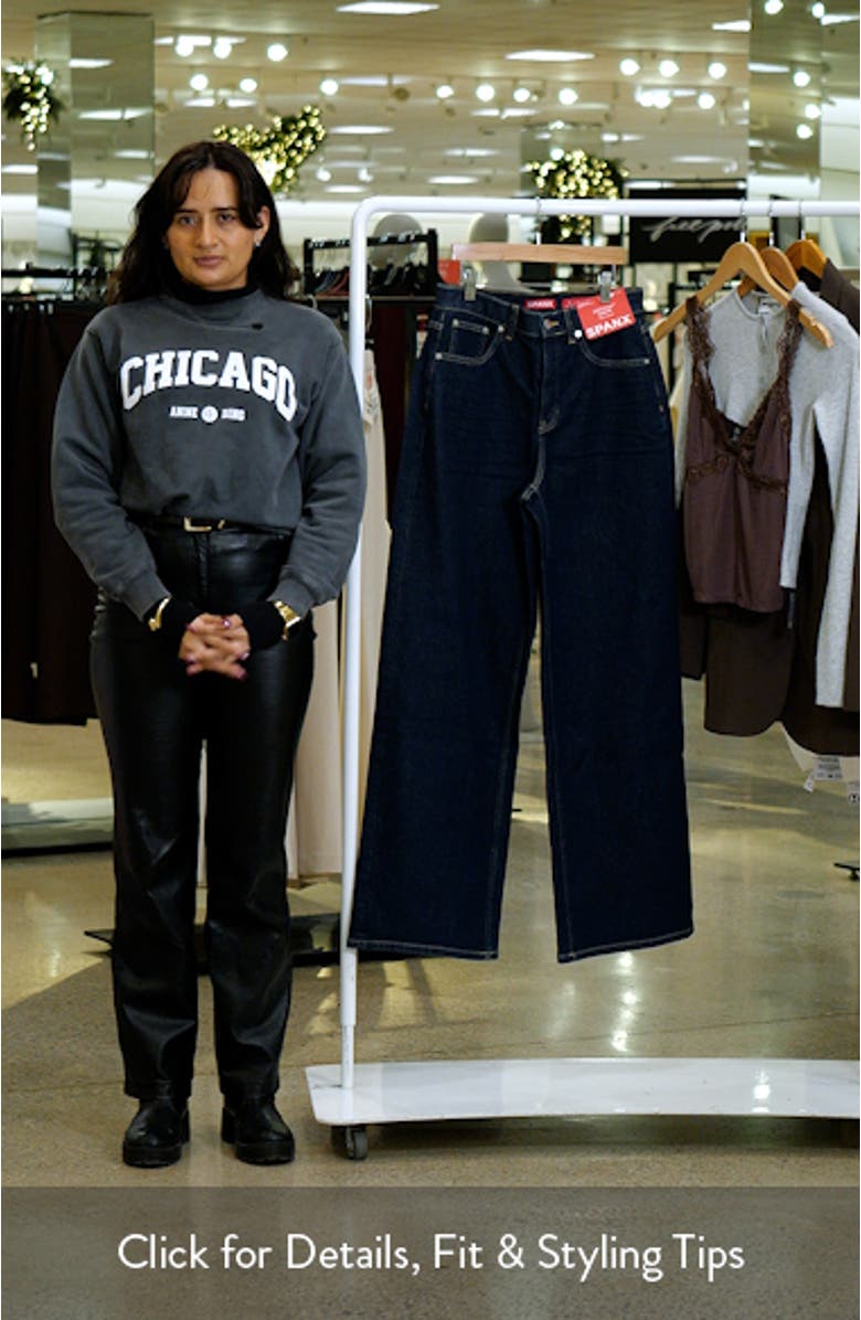 Authentic Stretch High Waist Wide Leg Jeans, sales video thumbnail