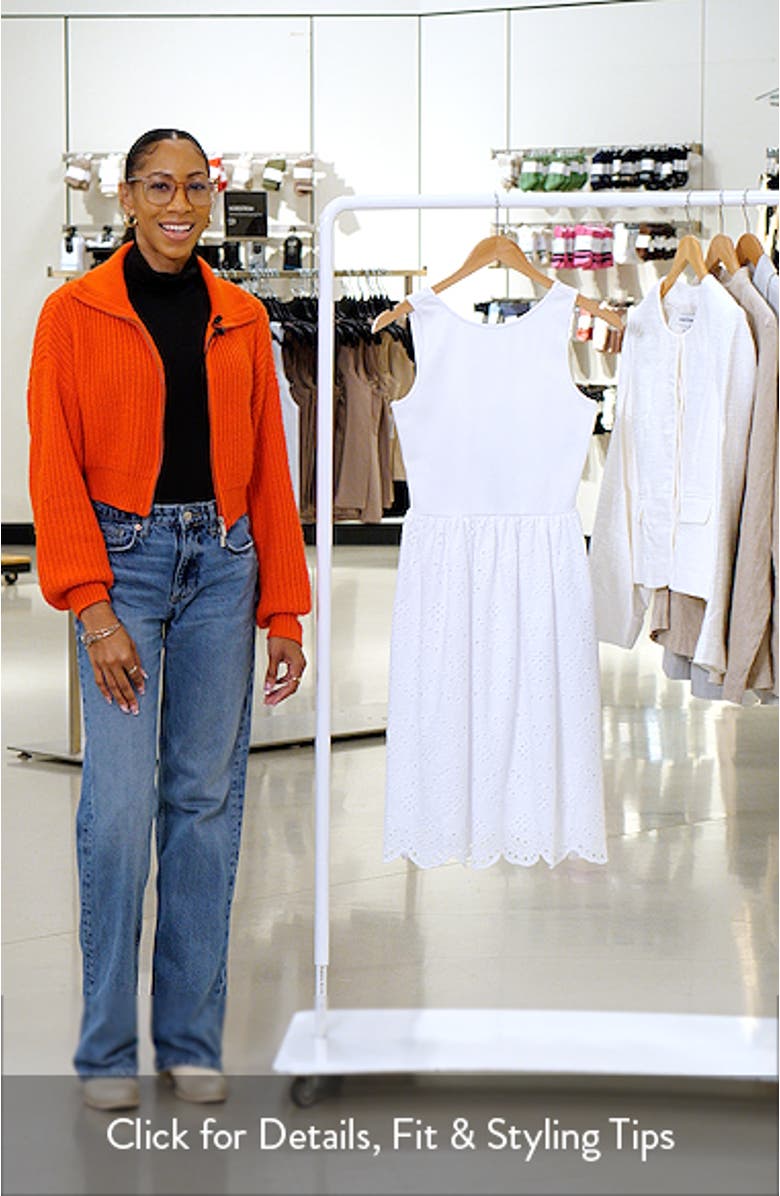 Julian Mixed Media Cotton Dress, sales video thumbnail