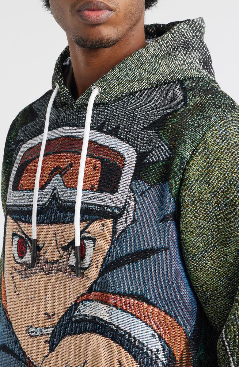 VERYRARE Kid Obito Jacquard Hoodie, Alternate, color, Green