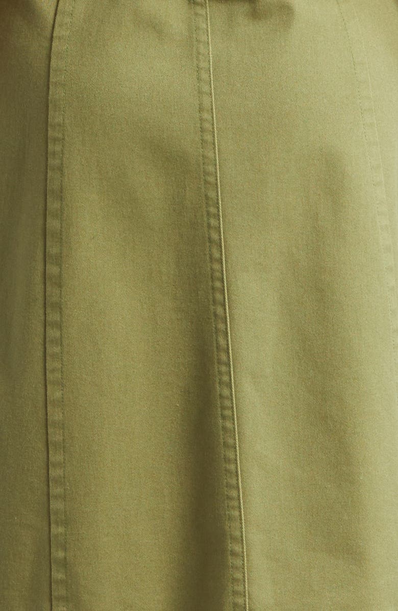 Derek Lam 10 Crosby Apollo Utility Cotton Blend Dress, Alternate, color, Army Green