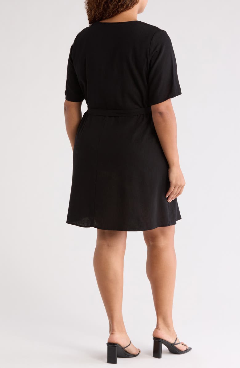 VERO MODA Short Sleeve Tie Waist Dress, Alternate, color, 