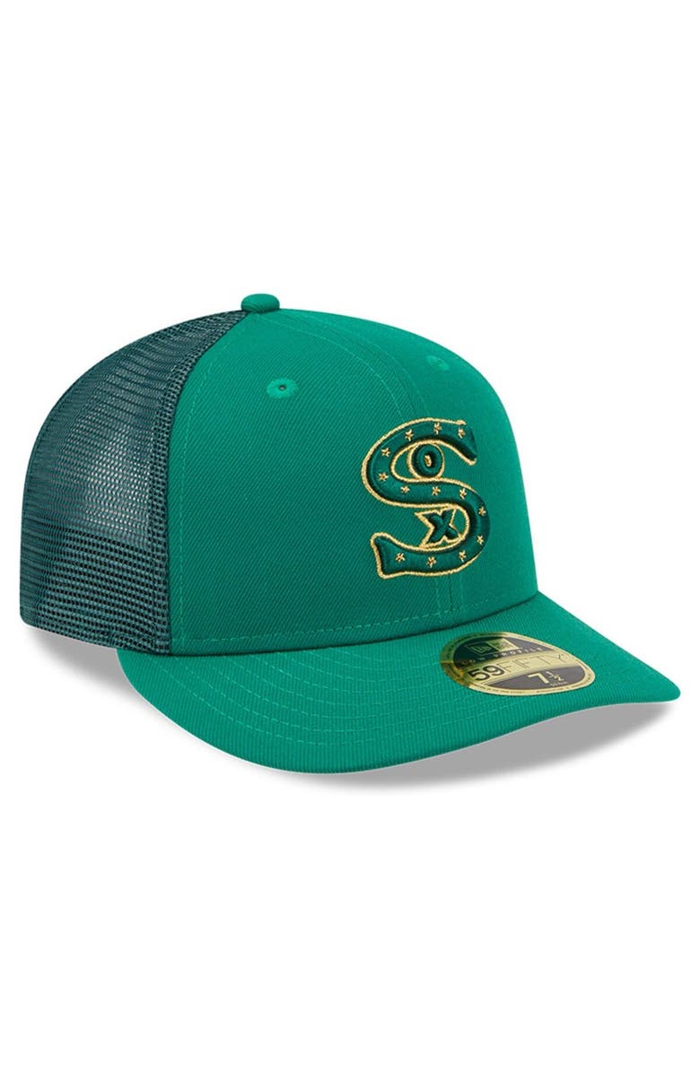 New Era Men's New Era  Kelly Green Chicago White Sox 2023 St. Patrick's Day Low Profile 59FIFTY Fitted Hat, Alternate, color, 