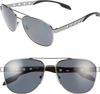 Prada Machine Prada 'Machine' 60mm Polarized Aviator Sunglasses | Nordstrom