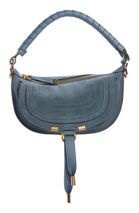 Mini Marcie Suede Camera Shoulder Bag