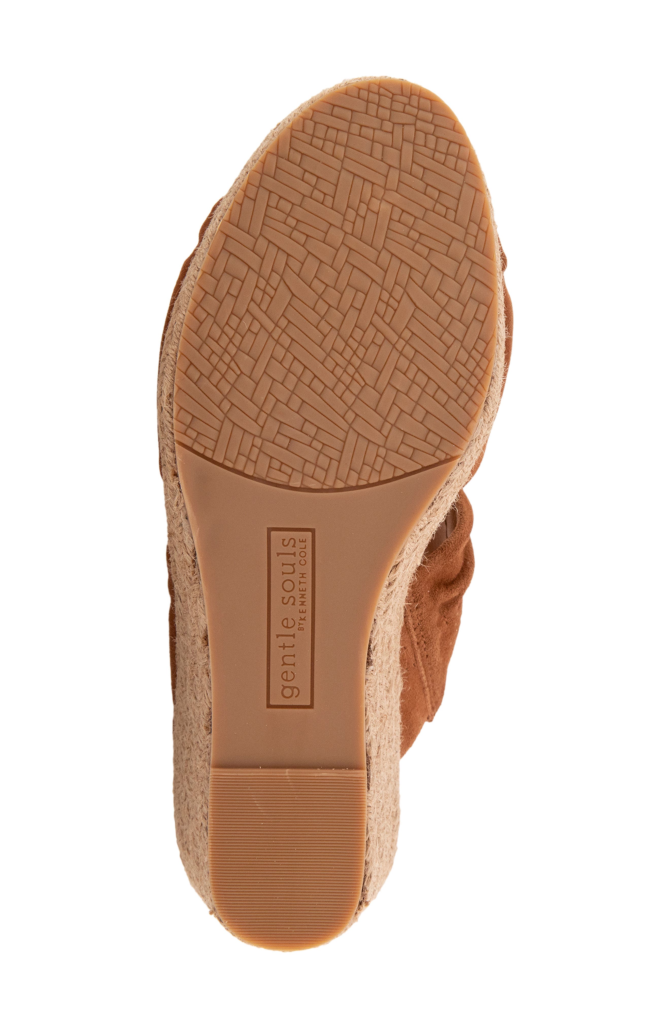Gentle Souls Gracious Espadrille Platform Wedge Slide Sandal, Alternate, color, Luggage Suede