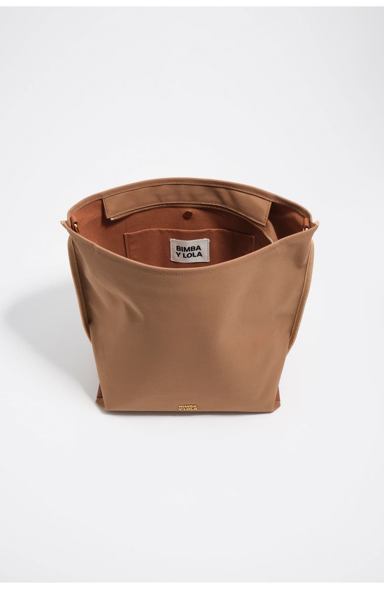 Bimba y Lola Medium Gabardine Carlino bag, Alternate, color, Cinnamon