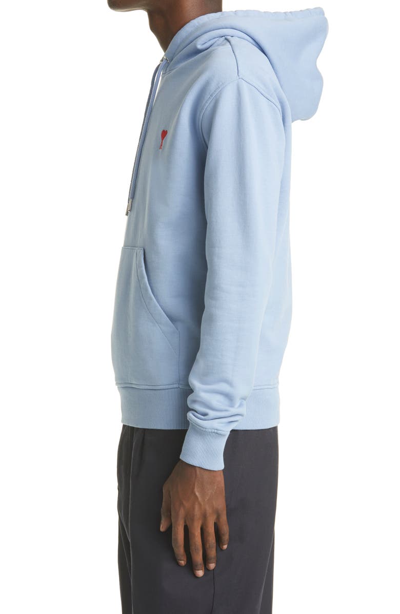 AMI Alexandre Mattiussi Ami de Couer Embroidered Organic Cotton Hoodie, Alternate, color, 