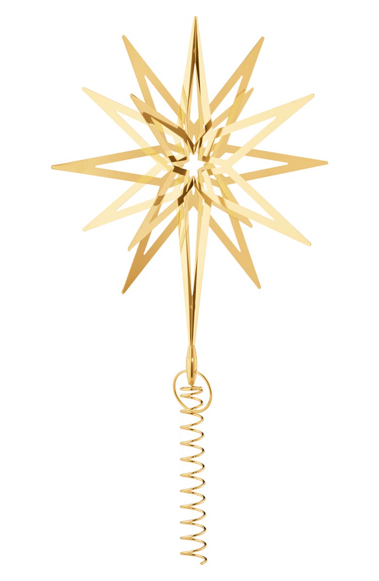 Georg Jensen Top Star 2025 18 Karat Gold Plate Tree Topper, Alternate, color, Gold