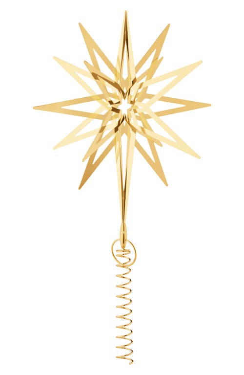 Georg Jensen Top Star 2025 18 Karat Gold Plate Tree Topper In Gold