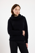 Brodie Pure Cashmere Hannah Hooded Cowl 100% Cashmere Sweater