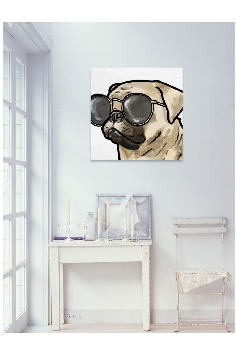 Ready for the Town Canvas Wall Art, Alternate, color, WHITE