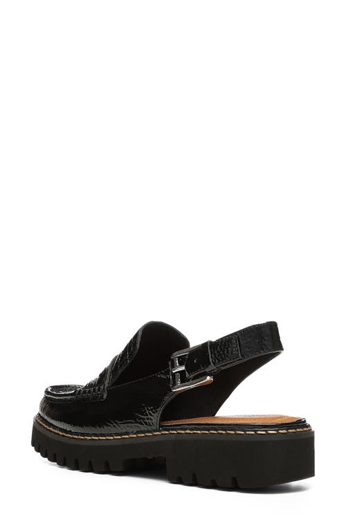 Shop Donald Pliner Halie Slingback Moc Toe Loafer In Black