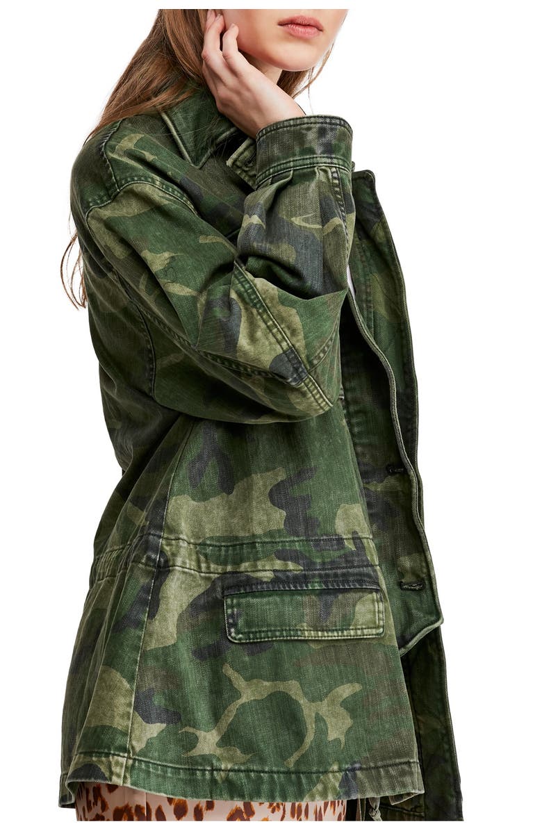 Free People Seize The Day Military Jacket, Alternate, color,
