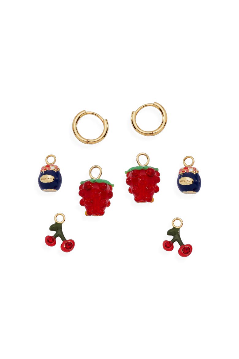 Picnic Interchangeable Huggie Set, Main, color, Red