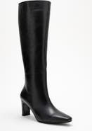 Forever & Always Shoes Velencia Leather Knee High Boot