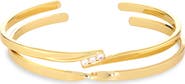 NORDSTROM RACK 2-Pack Cubic Zirconia & Twist Cuff Bracelets