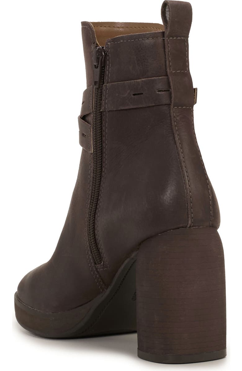 Lucky Brand Natesa Block Heel Bootie, Alternate, color, Chocolate Bzhwdy