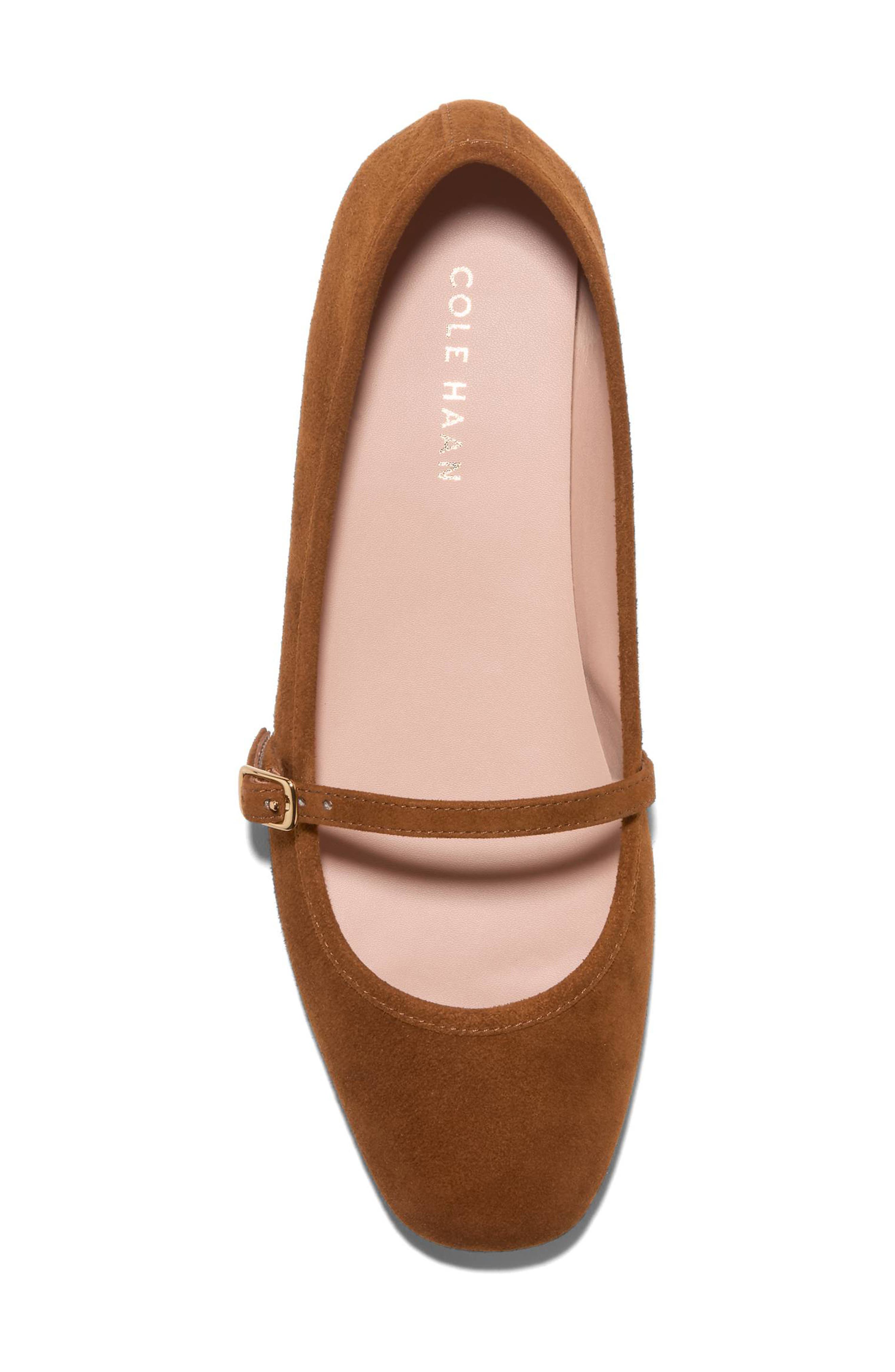 Yelena Mary Jane Flat, Alternate, color, TOBACCO SUEDE