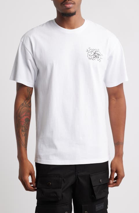 Cloud Burst Cotton Graphic T-Shirt