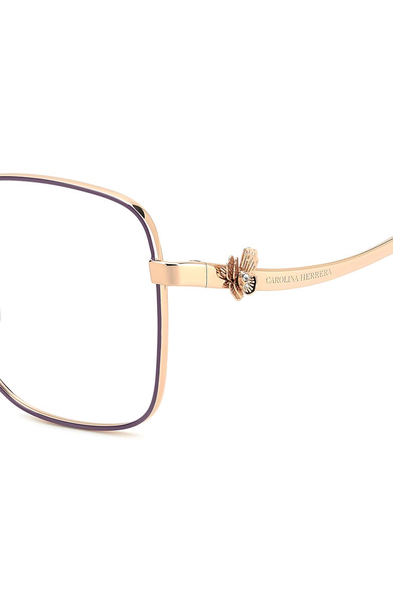 Carolina Herrera 56mm Square Reading Glasses, Alternate, color, 
