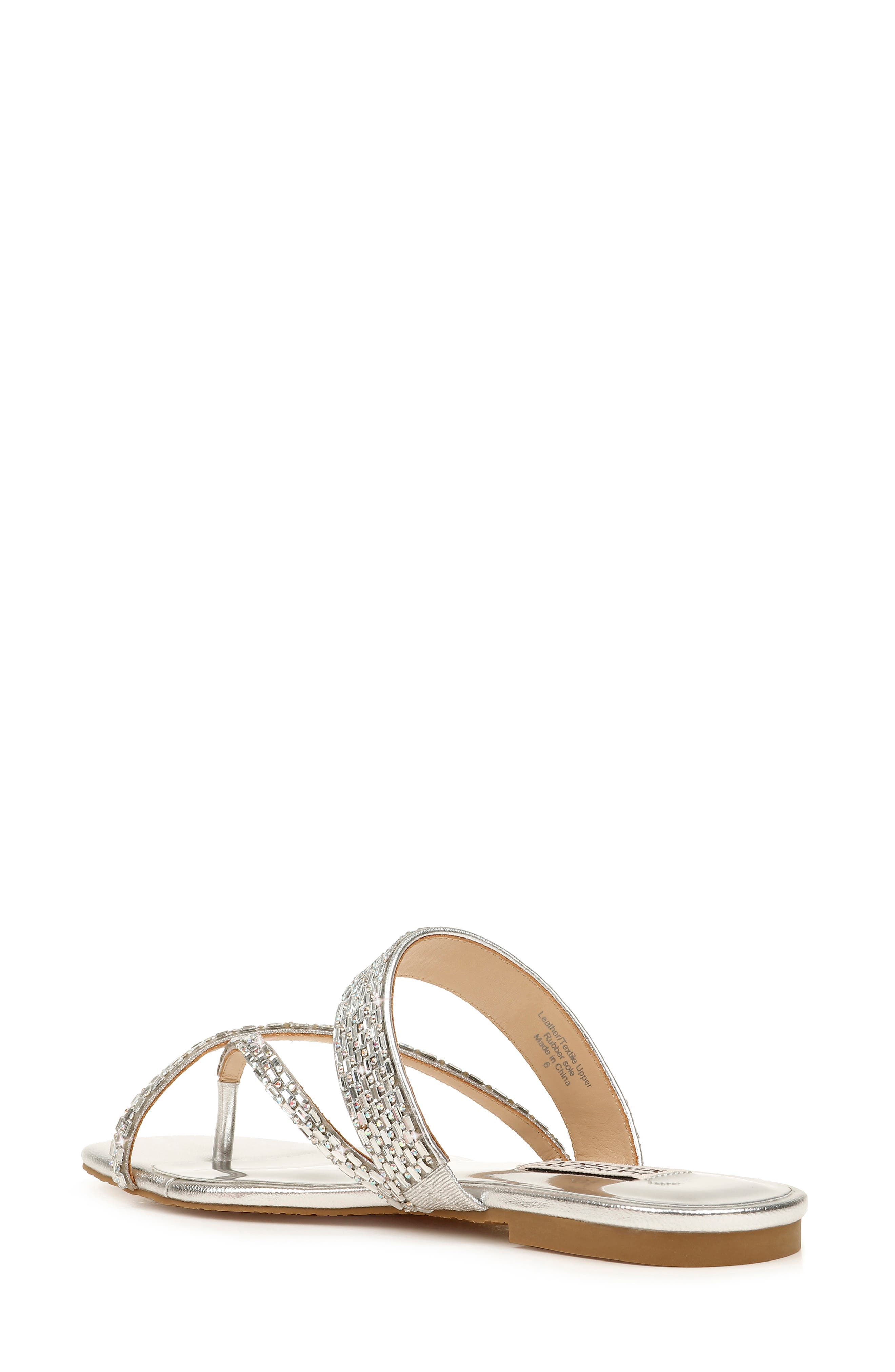 Badgley Mischka Collection Zelah Embellished Sandal, Alternate, color, 