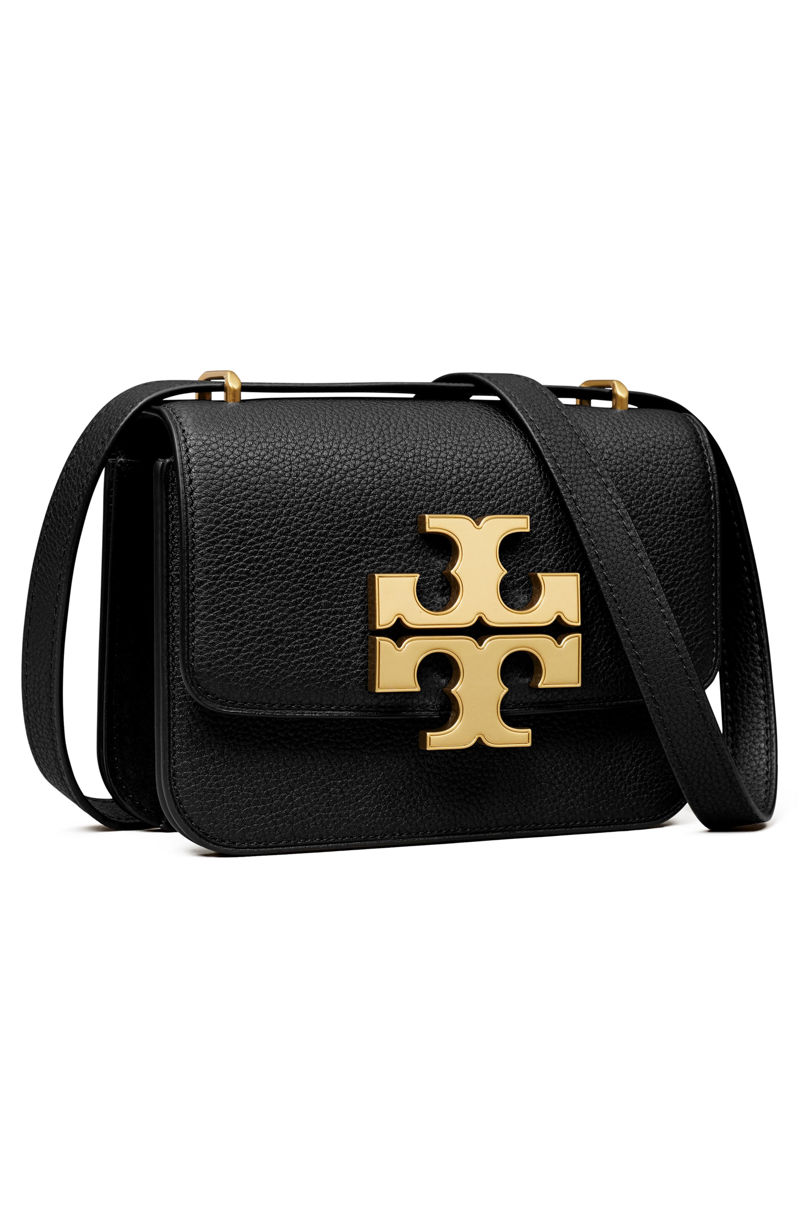 Tory Burch Small Eleanor Pebble Leather Convertible Shoulder Bag, Alternate, color, 