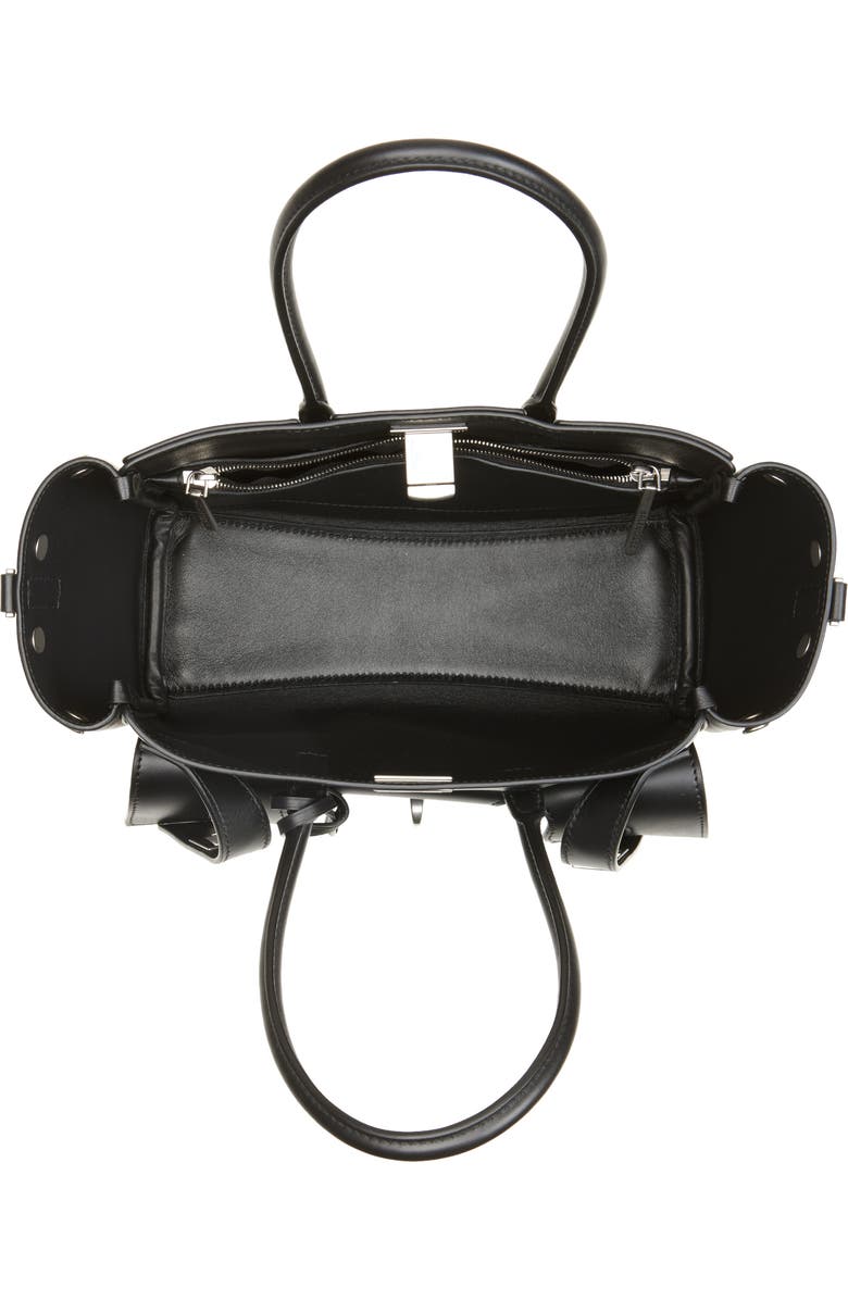 Balenciaga Small Bel Air Leather Carry All Bag, Alternate, color, 1000 Black